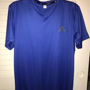 Blue Adidas Dry Fit Tee Shirt